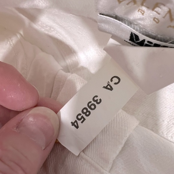 Valentino white crop jeans with embroidery at the hem - Picture 9 of 11